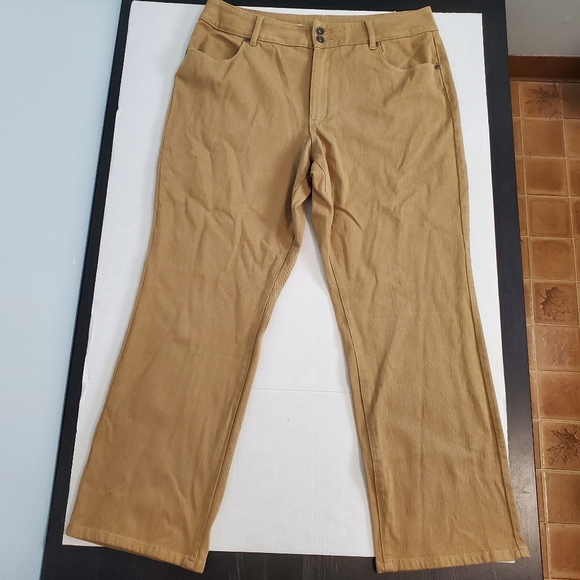 Coldwater Creek Tan Pants 16P Very Soft - Picture 1 of 14